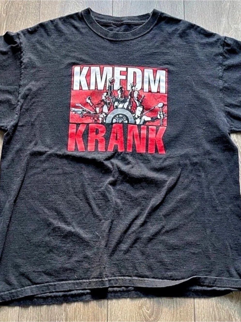 Vintage KMFDM band Krank Original Concert T Shirt